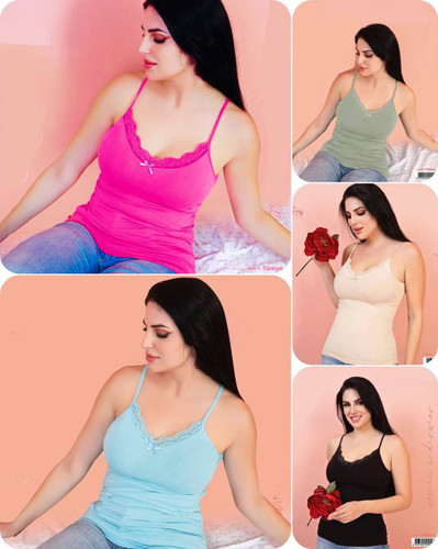 تاپ دانتل دار زنانه میکس
